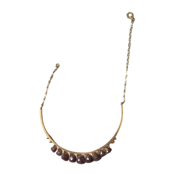 Simply Vera Vera Wang gold, purple stone necklace - Picture 8 of 8